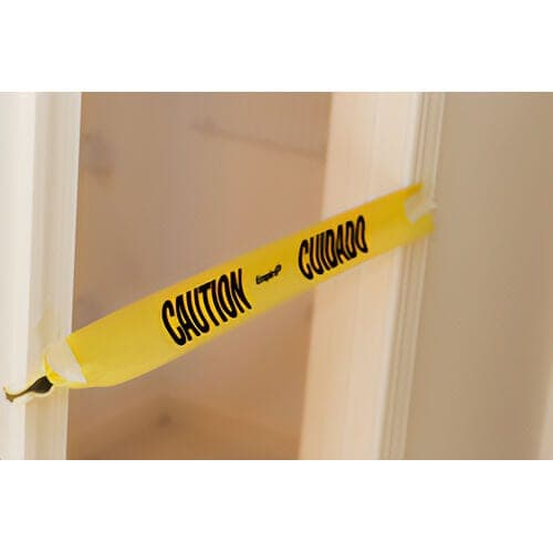 Empire® 77-0201 Standard Underground Barricade Tape, CAUTION/CUIDADO Legend, Yellow, 3 in x 200 ft (4)