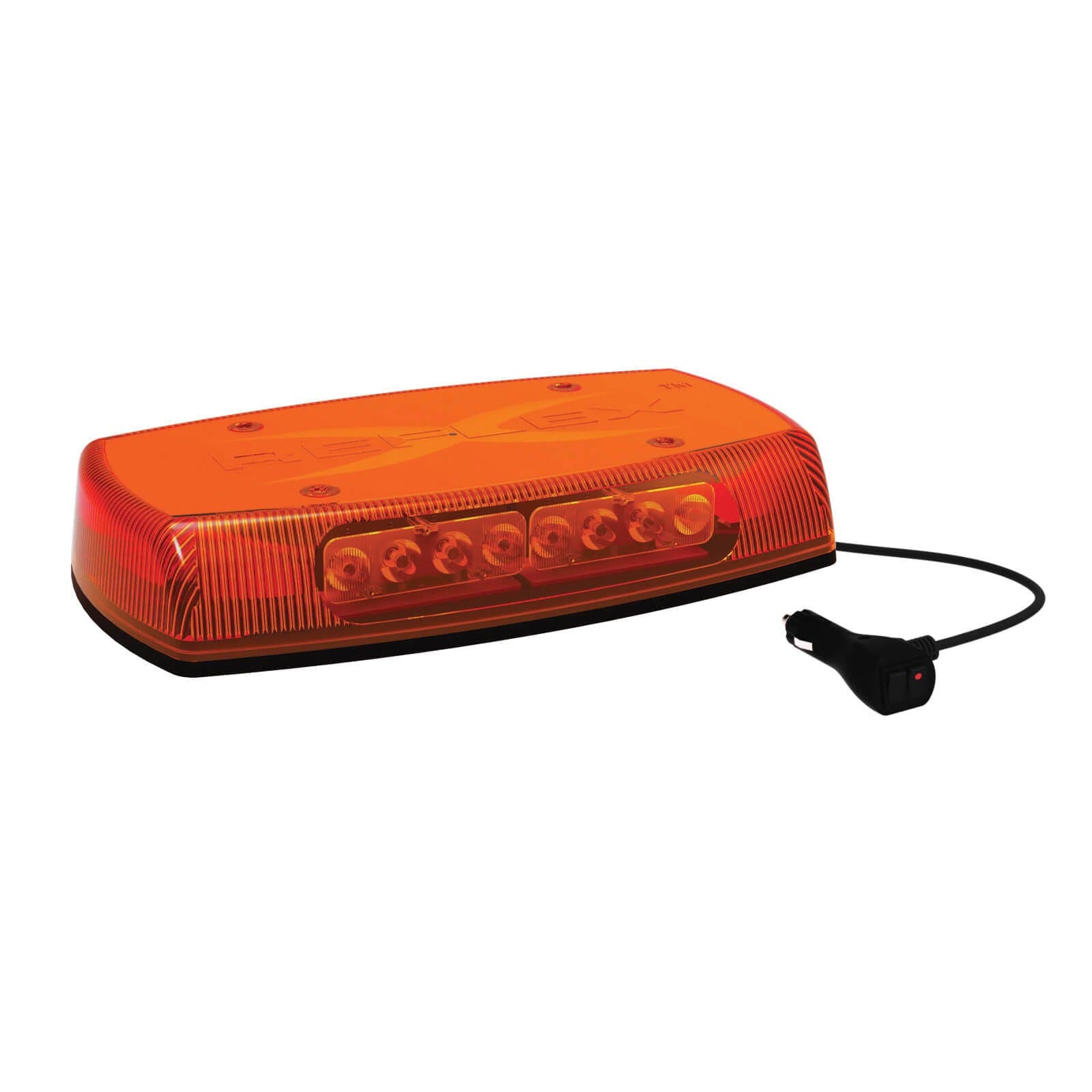 ECCO® 5590A-MG Reflex™ Mini Light Bar, Amber, LED Lamp, Magnetic Mount, 75 fpm Flashes per Minute, 18 Flash Pattern, 76.8 W Max (2)
