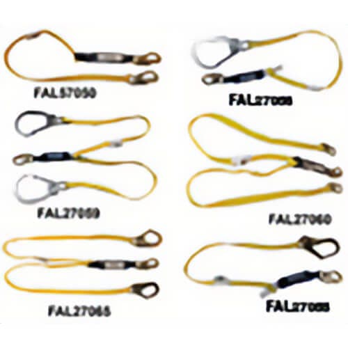 Hs'zorber 2 Leg Web Lanyard Small & Monster Hook, 1 in x 6 ft