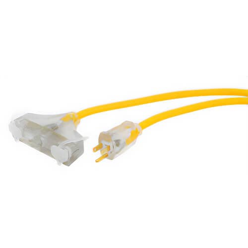 Southwire® Polar/Solar™ 3488SW0002 Type SJEOOW Heavy Duty Trisource Extension Cord with Lighted End, 15 A at 125 VAC