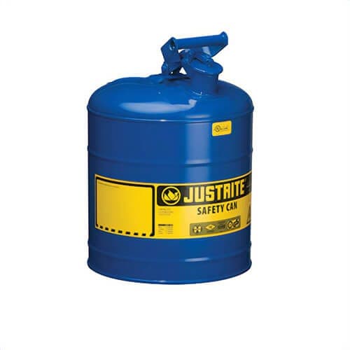 Justrite® 7150300 Type I Safety Can with Swinging Handle, 5 gal Capacity, Blue