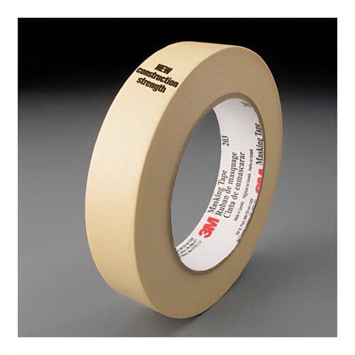 3M™ 7000124209 General Purpose Rubber Adhesive Masking Tape 203, 55 m L x 48 mm W, 4.7 mm Thick (2)