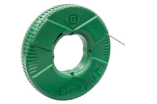 Greenlee® FTXSS-240 Fish Tape, 1/8 in W Tape, 240 ft L Tape, Stainless Steel Tape (4)