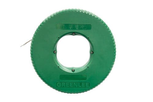 Greenlee® FTXSS-240 Fish Tape, 1/8 in W Tape, 240 ft L Tape, Stainless Steel Tape (2)