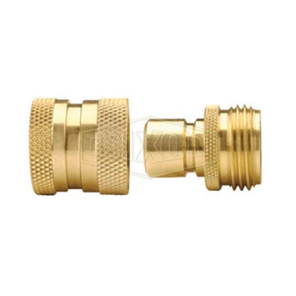 Dixon® 500QCK Unvalved Garden Hose Quick-Connector, 150 psi, 140°F (2)