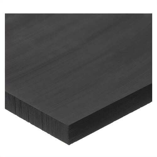 USA Sealing BULK-PS-ACB-943 Multi-Purpose Standard Grade Plastic Sheet with Acrylic Adhesive Backing, Acetal, Opaque Black