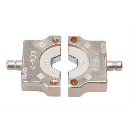 Greenlee® KC4-2 Crimping Die Set, for Use With 4 ton EK410L Tool, Service Entrance Connector, Copper, Brown