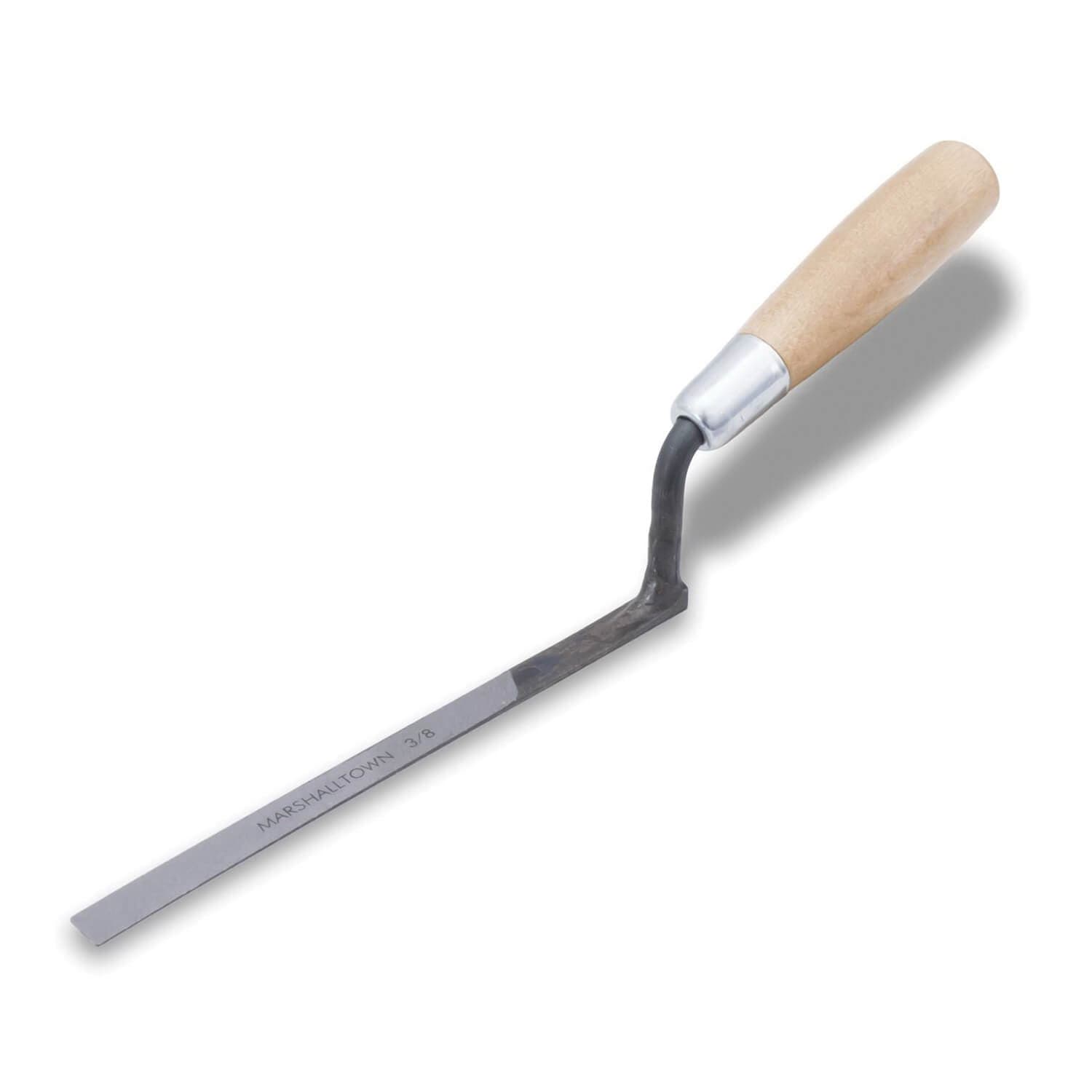 Marshalltown® 11306 Tuck Pointer Trowel, 6-3/4 in L x 1/2 in W, Carbon Steel Blade, Standard Wood Handle (2)