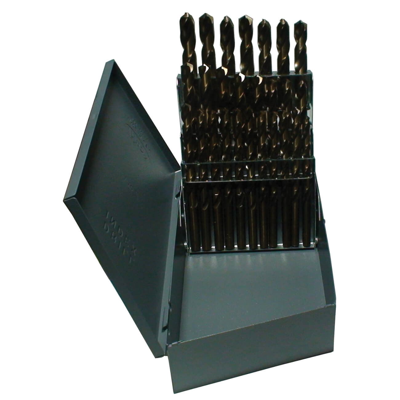 Drill America D/A26J-CO-SET 2-Flute Heavy Duty Premium Grade Jobber Length Drill Set, at Min Drill Bit, Z Max Drill Bit (2)