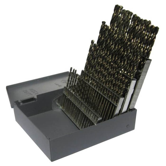 Drill America D/A60J-SP-SET 2-Flute Heavy Duty Premium Jobber Length Drill Set, #1 Min Drill Bit, #60 Max Drill Bit, 60 pc (2)