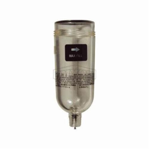Dixon® 3646-54 Bowl with Manual Drain, Use with L07 Lubricator, Polycarbonate (2)