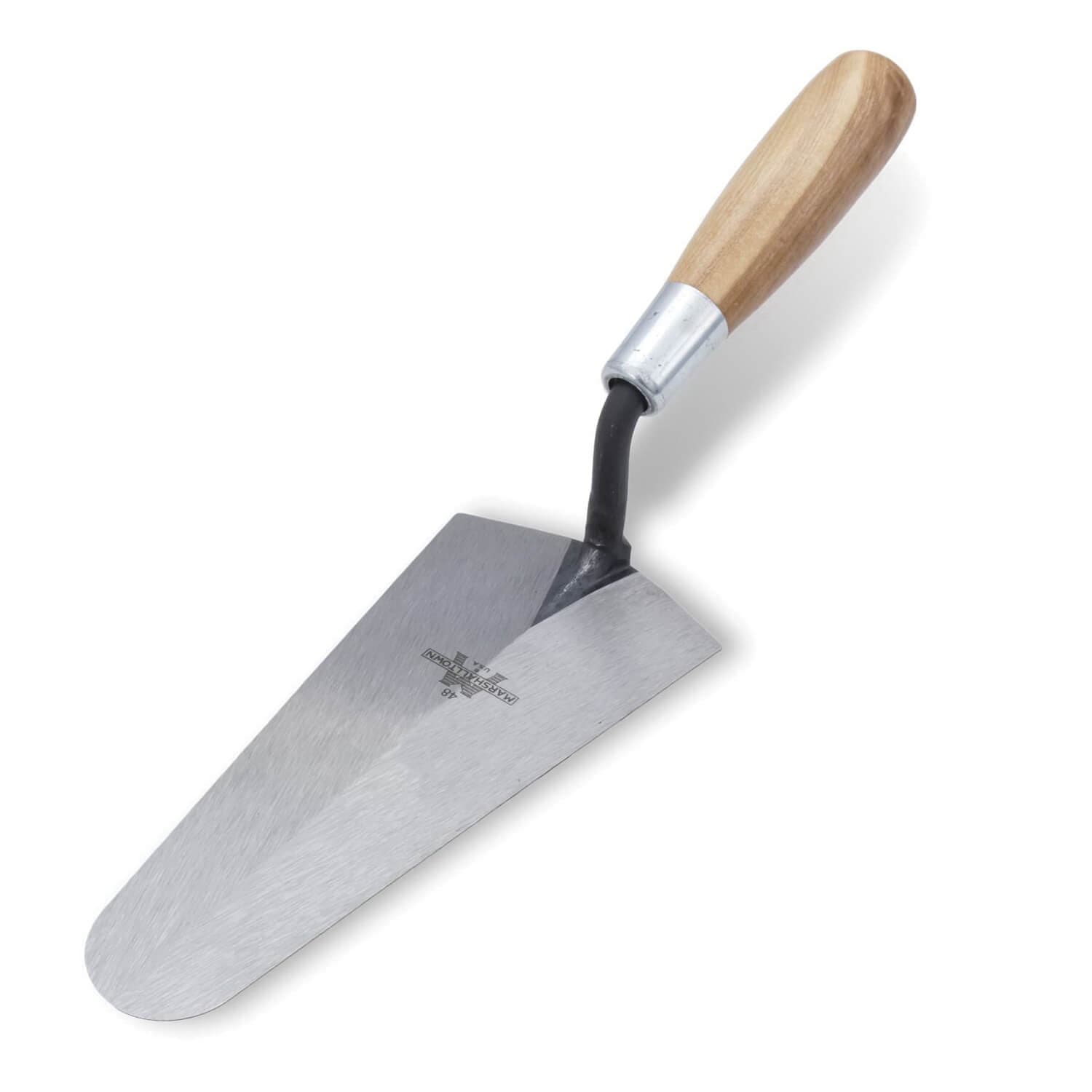 Marshalltown® 10748 The Premium Line Gauging Trowel, 7 in L x 3-3/8 in W, Carbon Steel Blade, High Lift Wood Handle (2)
