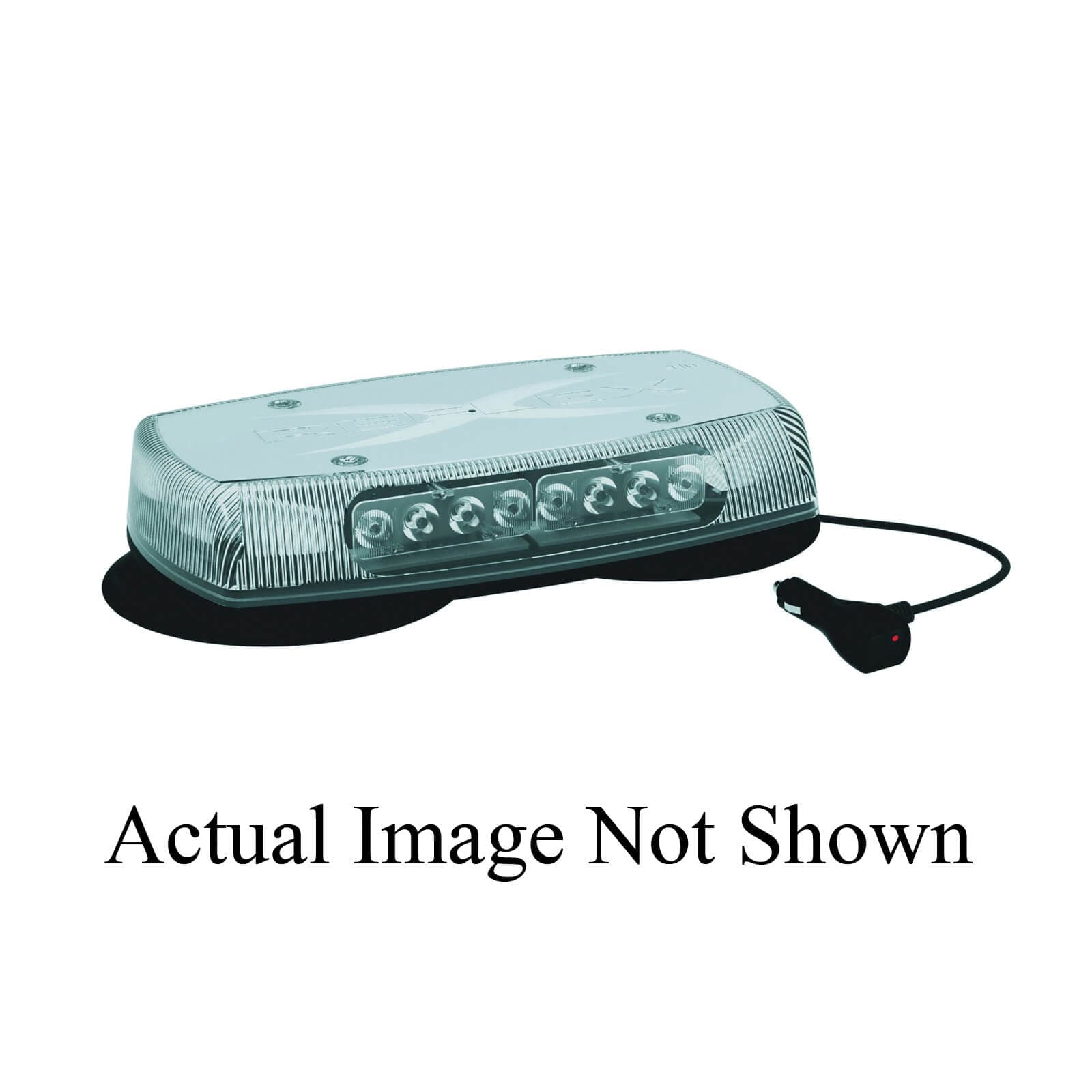 ECCO® 5590CAG-VM Reflex™ Mini Light Bar, Clear/Amber/Green, LED Lamp, Vacuum Magnet Mount, 75 fpm Flashes per Minute (2)