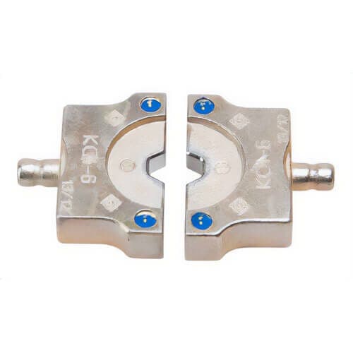 Greenlee® KC4-6 Crimping Die Set, for Use With 4 ton EK410L Tool, Service Entrance Connector, Copper, Blue
