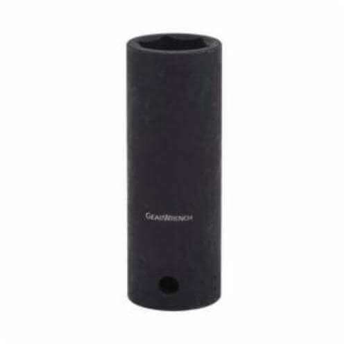 GearWrench® 84548N Socket, Deep Length, Impact Rated, Imperial, 1/2 in Drive, 1/2 in Socket, 3.228 in OAL, 0.551 in Opening Depth