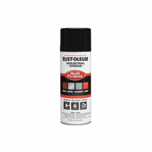 Rust-Oleum® 1679830 Multi-Purpose Enamel Spray Paint, 12 oz Aerosol Can, Black, Gloss