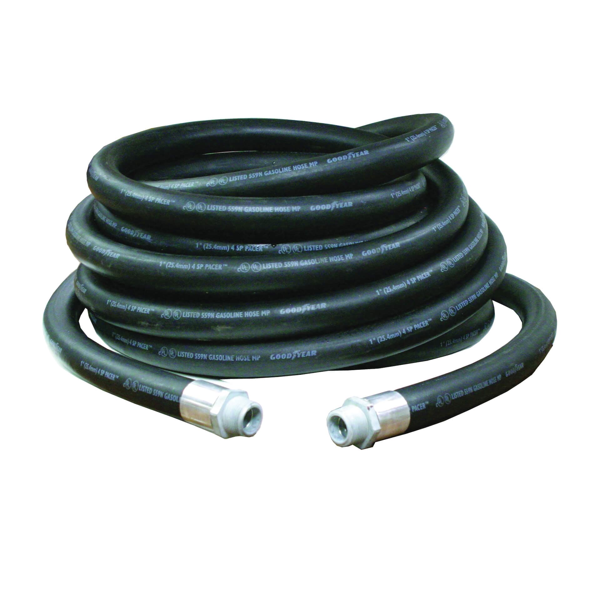 Reelcraft® S600451-50 Low Pressure Fuel Hose, 1 in Nominal, MNPT End Style, 50 ft L, 50 psi Working, Polyester Yarn Braid (2)