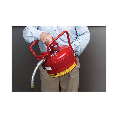 Justrite® 7325130 AccuFlow™ Type II Safety Can, 2.5 gal Capacity, Red