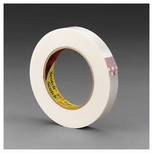 Scotch® 7000123443 Filament Tape, Clear, 48 mm x 55 m, 5 mm, 1.88 in OAW, 3 in dia Core (2)