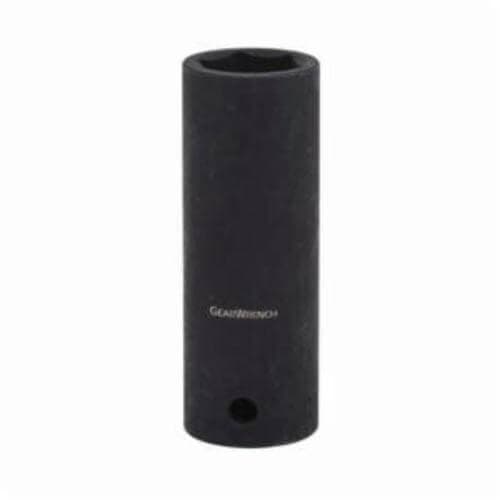 GearWrench® 84591N Socket, Deep Length, Impact Rated, Metric, 1/2 in Drive, 33 mm Socket, 3.228 in OAL, 0.945 in Opening Depth