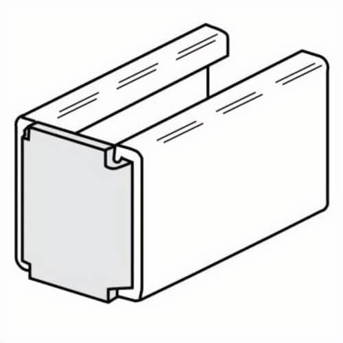 PHD S4406 EG Type A End Cap, for use with Fig 1300 Strut, Carbon Steel, Electro-Galvanized