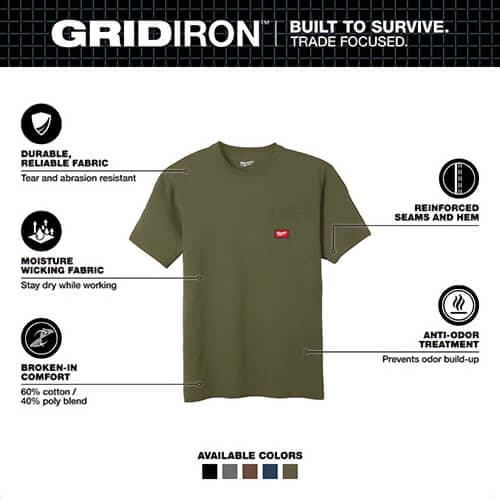Milwaukee® Gridiron™ Pocket Short Sleeve T-Shirt (4)