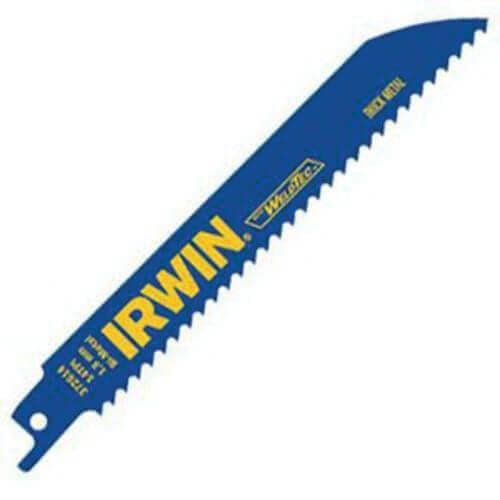 Irwin® 372614P5 Heavy Duty Reciprocating Saw Blade, 6 in L x 3/4 in W, 14, Bi-Metal Body