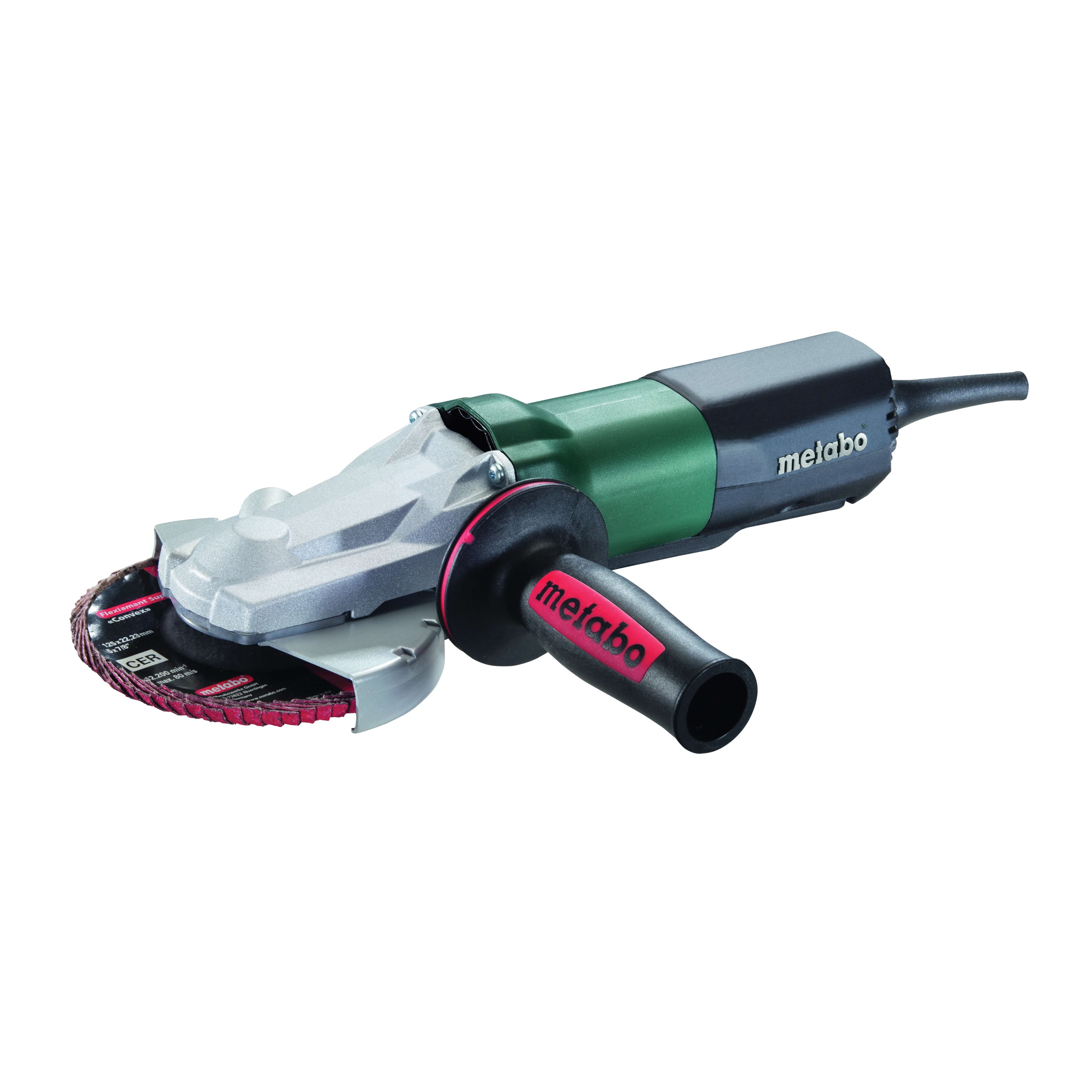 Metabo® 613069420 Flat Head Electric Angle Grinder, 5 in dia Wheel, 5/8-11 UNC Arbor/Shank, 110 to 120 VAC (2)