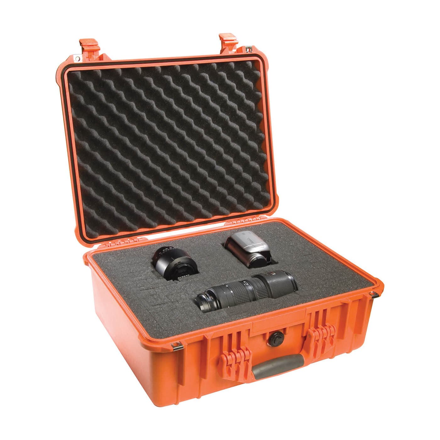 Pelican™ 1550-000-150 Protector Case™ Medium Protective Case with Foam and Lid Liner, 18.43 in L x 14 in W x 7.62 in H, 1.18 cu-ft (2)
