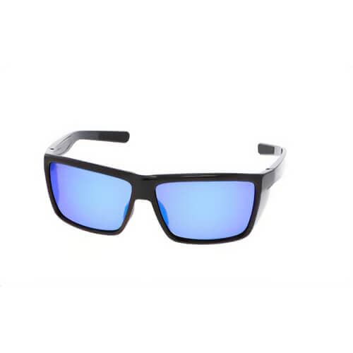 MCR Safety SR218B Swagger® Black Safety Glasses, Blue Lens, Duramass® Hard Coat, Detachable Side-Shields, Retro Style, TPR