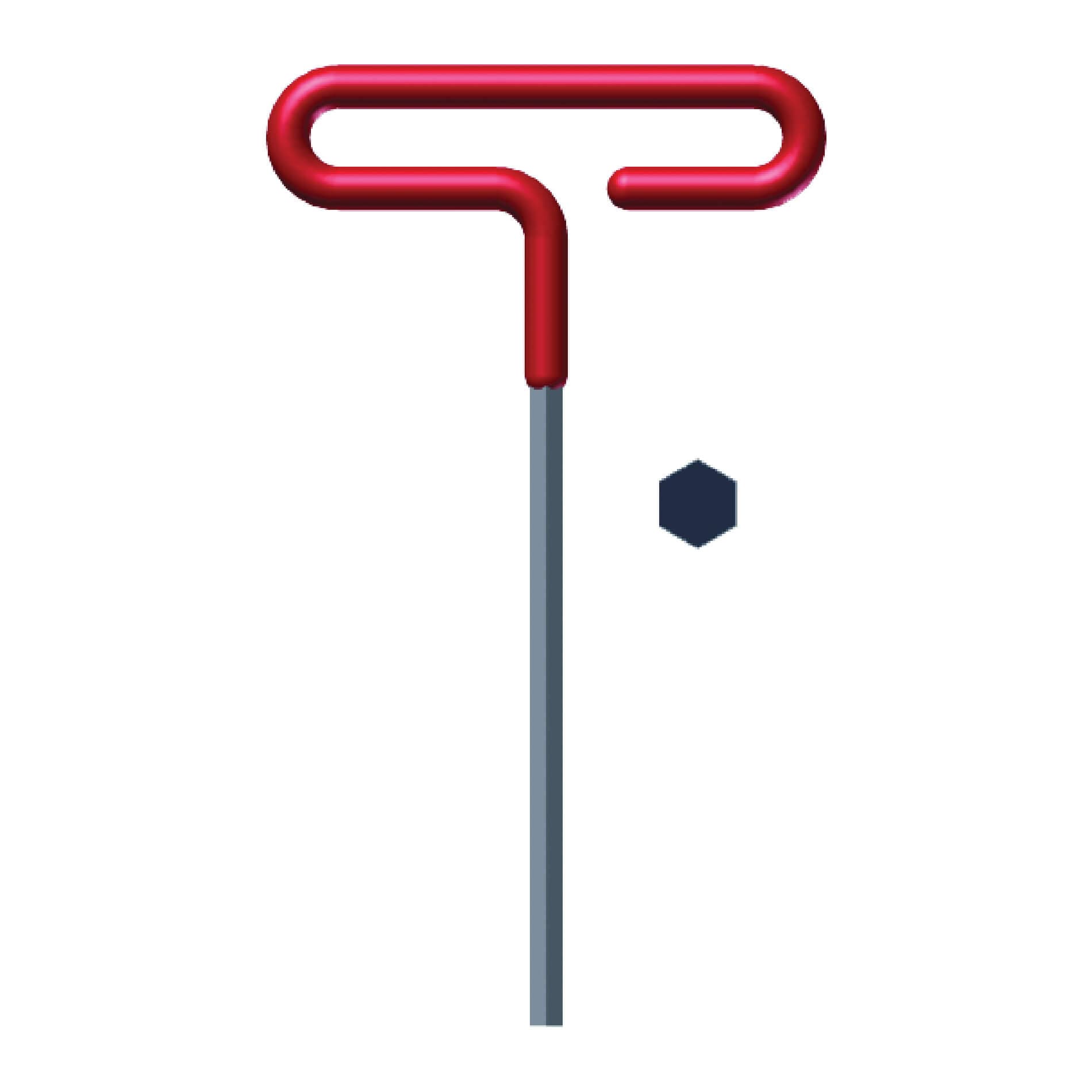 Eklind® 51207 Hex Key, Hex Drive, Cushion Grip/Loop T-Handle Handle, Alloy Steel, Black Oxide (2)