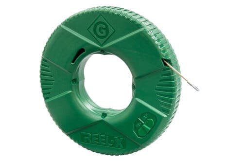 Greenlee® FTXSS-240 Fish Tape, 1/8 in W Tape, 240 ft L Tape, Stainless Steel Tape (3)
