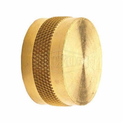 Dixon® 5131212C Garden Hose Cap, 3/4-11-1/2, Garden Hose Thread, Brass (2)