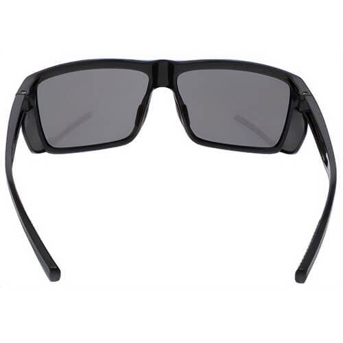 MCR Safety SR212 Swagger® Black Safety Glasses, Gray Lens, Duramass® Hard Coat, Detachable Side-Shields, Retro Style, TPR (3)